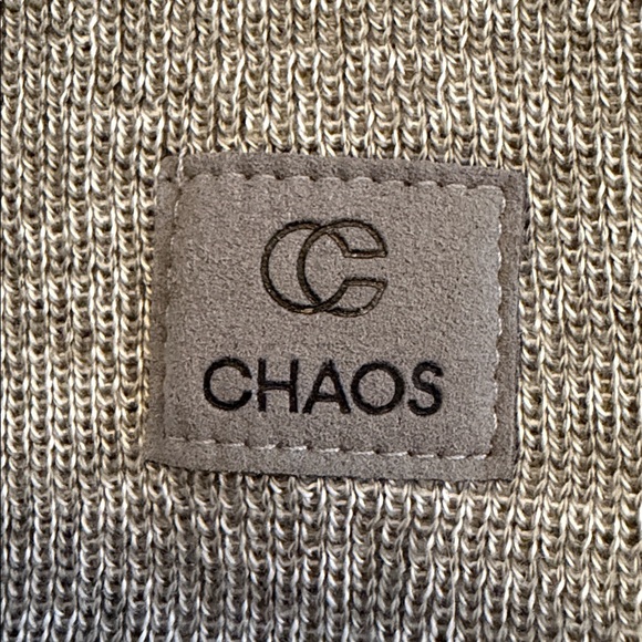 NWOT CHAOS Knit Acrylic Beanie Gray Logo Tag - Picture 3 of 4